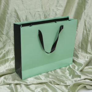 High Quality Factory Price Wholesale Green Paper Bag